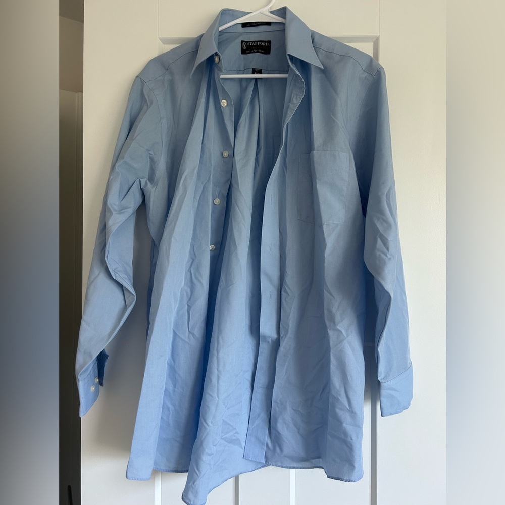 Stafford Classic Blue Dress Shirt